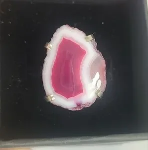 Vintage Jewelry Vintage Boho Large Chunky Pink Purple Agate